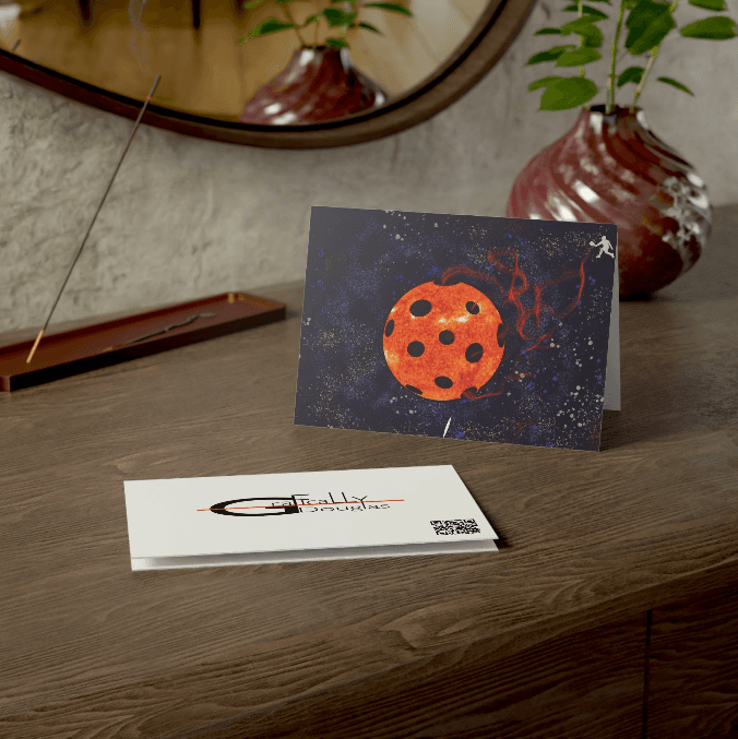 Fire Ball greeting card by Stephen Douglas