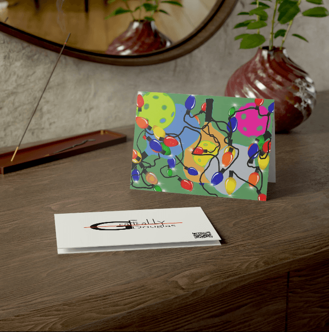 Pickle Lights greeting card by Stephen Douglas